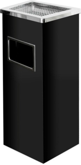 KOSZOPOPIELNICA KWADRATOWA CZARNA AL680A