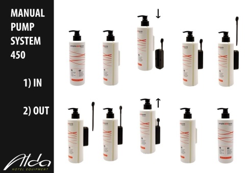 HOLDER PLASTIKOWY DO BUTELEK 450 ML PUMP SYSTEM