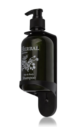 HALTER PUMP SYSTEM FUR FLASCHE 300ML - SCHWARZ MATT