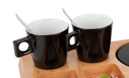 FILIŻANKA PORCELANOWA STARQ CZARNA - OSTATNIE SZTUKI