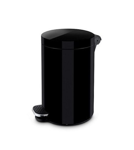 PEDAL WASTEBIN BLACK AL610A