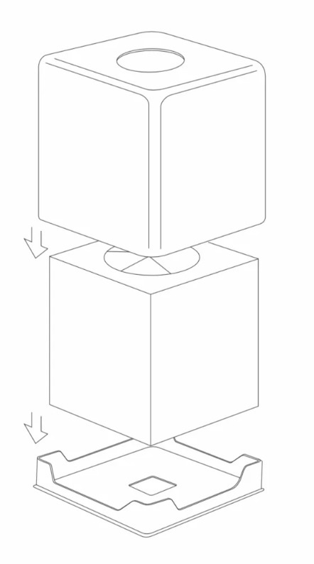 POJEMNIK NA CHUSTECZKI HIGIENICZNE CZARNY ST23.4B