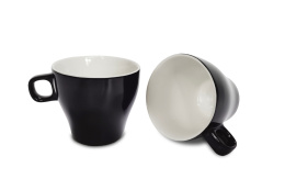 FILIŻANKA PORCELANOWA SPRING CZARNA