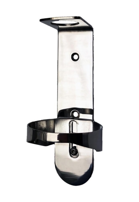 HOLDER PUMP SYSTEM FOR BOTTLES 310ML - CHROME PLATED