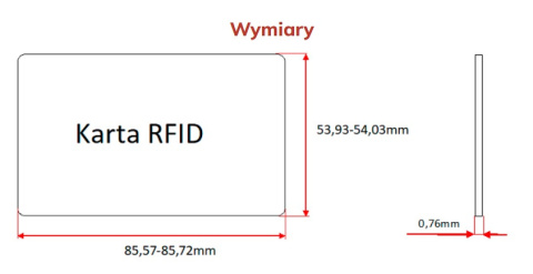 UNIQUE 125 KHZ PROXIMITY CARD - WHITE